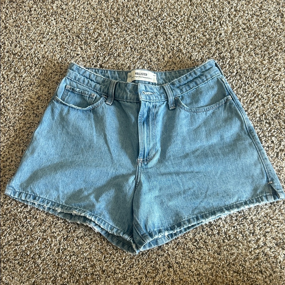 Hollister Women's Light Blue Jean Shorts